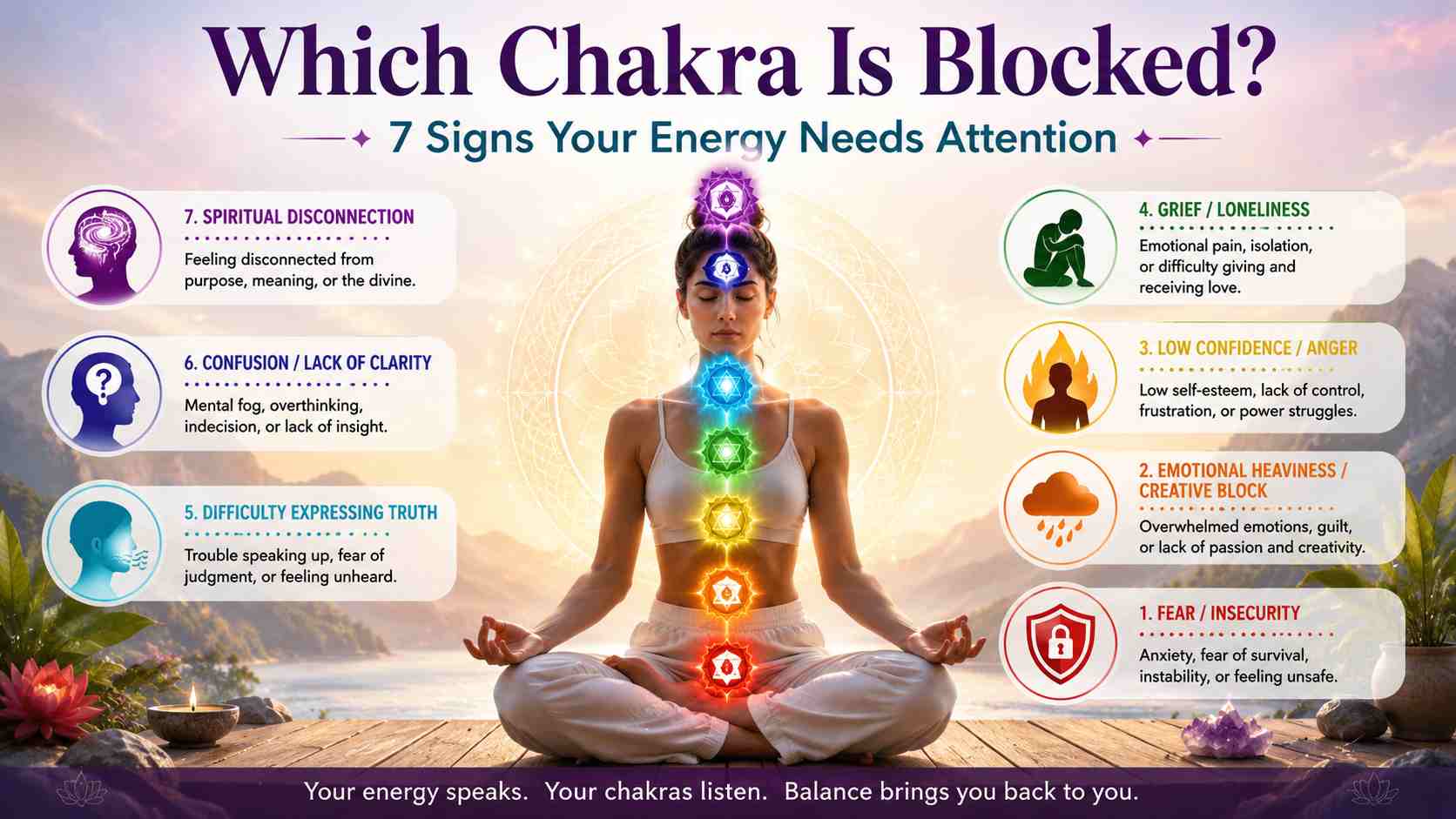Which Chakra Is Blocked? 7 Signs Your Energy Needs Attention